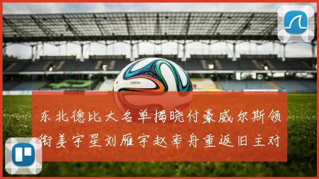 东北德比大名单揭晓付豪威尔斯领衔姜宇星刘雁宇赵率舟重返旧主对决