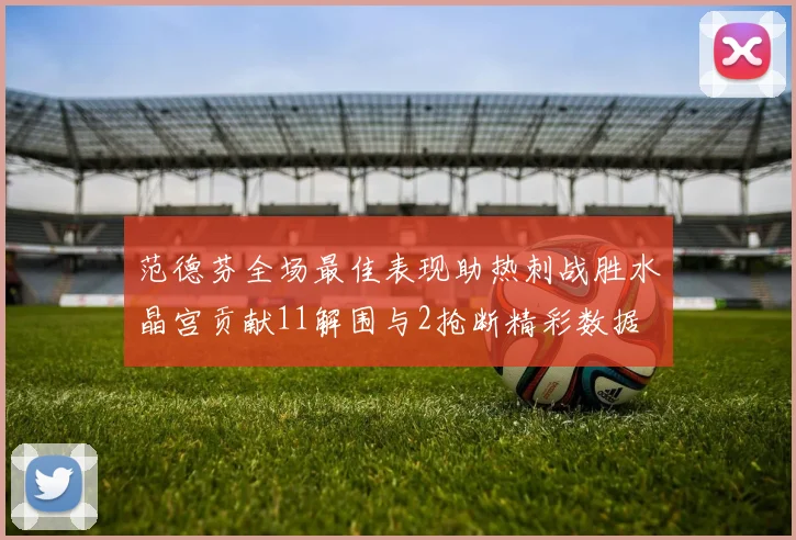 范德芬全场最佳表现助热刺战胜水晶宫贡献11解围与2抢断精彩数据